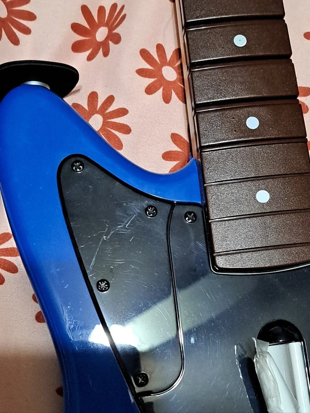 Fender Electric Guitar Controller in Bright Blue and Black
